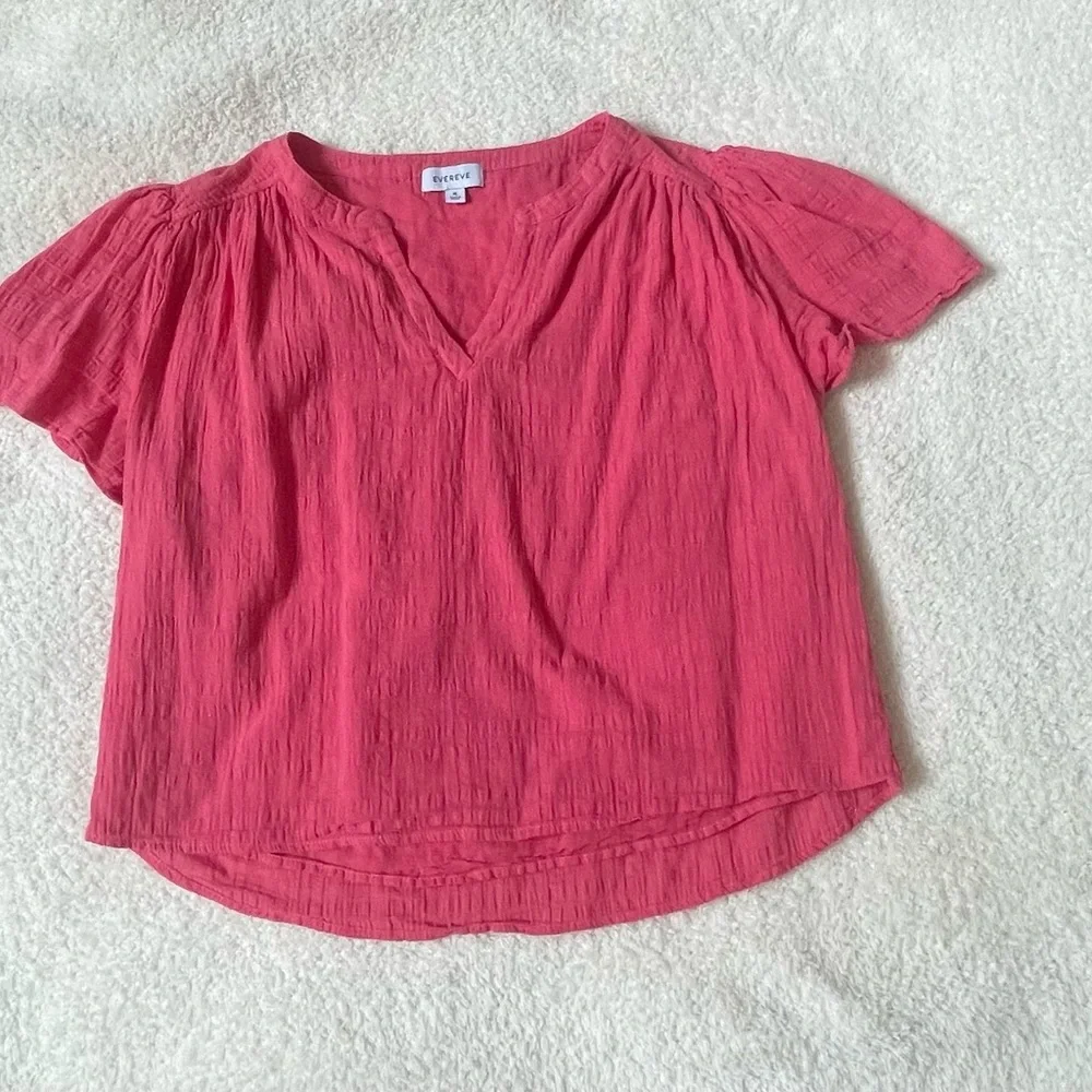 Shelby Textured Split Neck Top XL Sun-kissed coral
Evereve - Picture 10 of 13